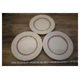 3 Vtg Staffordshire Shenango 10" Plate, 4o4