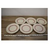 6 Vtg Staffordshire Shenango 6" Plates, 1o2