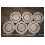 6 Vtg Staffordshire Shenango 6" Plates, 2o2