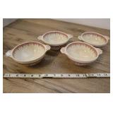 4 Vtg Staffordshire Shenango 6" Dessert Bowls