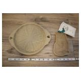 2 Vtg Brown Bag Clay Molds, Cookie And Tart.