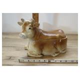 Otagiri Reclining Cow Covered Dish/ Cookie Jar