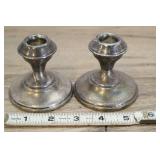 Sterling Weighted Candle Stands, 3x3"