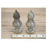 W.b. Metal Co. Pewter Salt And Pepper Shakers 3235
