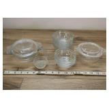 Assorted Glassware Bowls, Pyrex, Anchor Hocking.
