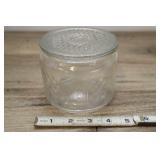 Small Round Glass Canister With Lid