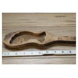 Vtg Butter Mold Paddle, Fish Design,