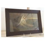 Framed Print Of Two Angels Above The Clouds.