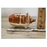 Vtg Austria Pottery Stoneware Pig Piggy Bank