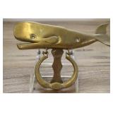 Brass Whale Door Knocker,