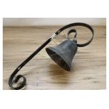 Black Metal Bell And Hanger.