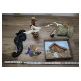 Assorted Beachy Decor- Seahorse, Seaguls, Etc