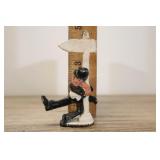Cast Iron Bottle Opener, Man On Lightpost Figurine