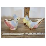 Pair Ceramic Duck Toothpick Holders