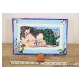 Mermaid Ceramic Tile Plaque, 11"l