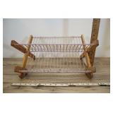 Vintage Folding Wood Dish Drainer