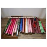 Vintage Foil Paper Flower Pot Wrapping Paper