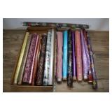 Vintage Foil Paper Flower Pot Wrapping Paper