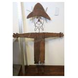 Metal Scarecrow, 50"t, Yard Art.