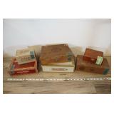6 Cigar Boxes.