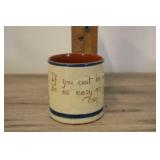 English Torquay Motto Ware Pottery, Cup, If You Ca