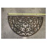29"w Half Round Cast Iron Door Mat