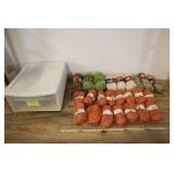 Assorted Yarn And Storage Tote