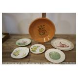 Assorted Floral Plates