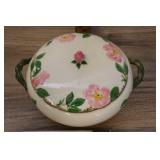 Vtg Francsican Desert Rose Casserole Dish, Hand De