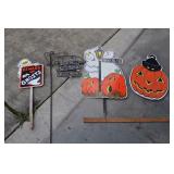4 Halloween Yard Art, Ghosts And Pumpkins For Next