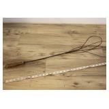 Vtg Primitive Rug Beater Twisted Metal Wire 10x35"