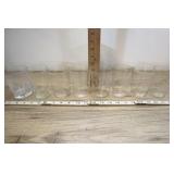 8 Assorted Frosted And Cut Crytsal Glasses,