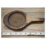 Vtg Butter Mold Paddle, Intricate Detail In Center