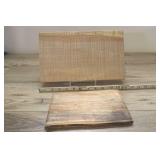 Two Hard Wood Planks For Display Or Cutting.