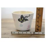 Vintage Hull Pottery Butterfly Plant Pot, 5"h