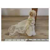 Shell Bride, Doll Made Of Shells, 6.5"h