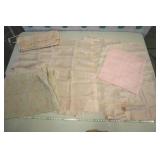 Pink Satin Window Treatments, 4 Sheer 24x80",