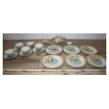 Assorted Orange Mepoco Lustreware Porcelain,