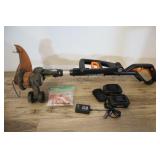Worx Edger Weed Eater, Two 20v Batteries,