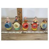 4 Erzgebirge Expertic Napkin Rings,  Russian Doll