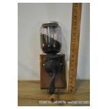 Antique Atwood Coffee Grinder, Amethyst Glass