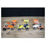 Three 1:18-scale Sprint Cars,