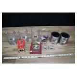 Assorted Nascar Glassware,