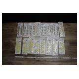 Assorted Trout Lure Cards.