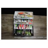 Yellow Umco Tackle Box Loaded With Tackle