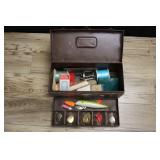 Kennedy Kits Metal Tool Box Loaded With Tackle