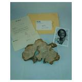 Pat Boone Autographed Burl Wood