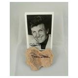 Robert Stack Autographed Burl Wood