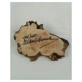 Michael Learned Autographed Burl Wood