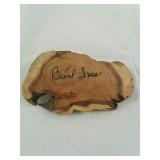Burl Ives Autographed Burl Wood